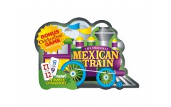 Mexican Train Deluxe Domino Set With Numbers In Collectable Tin